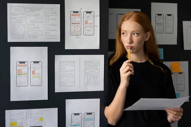 Developer planning mobile app integrations.